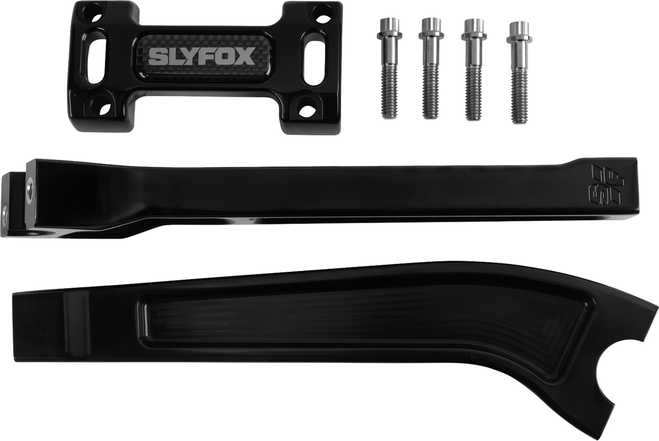 SLYFOX Handlebar Riser Kit - Pullback - 1-1/8" Clamping - 10" Rise - Raw SF-1004-10-R