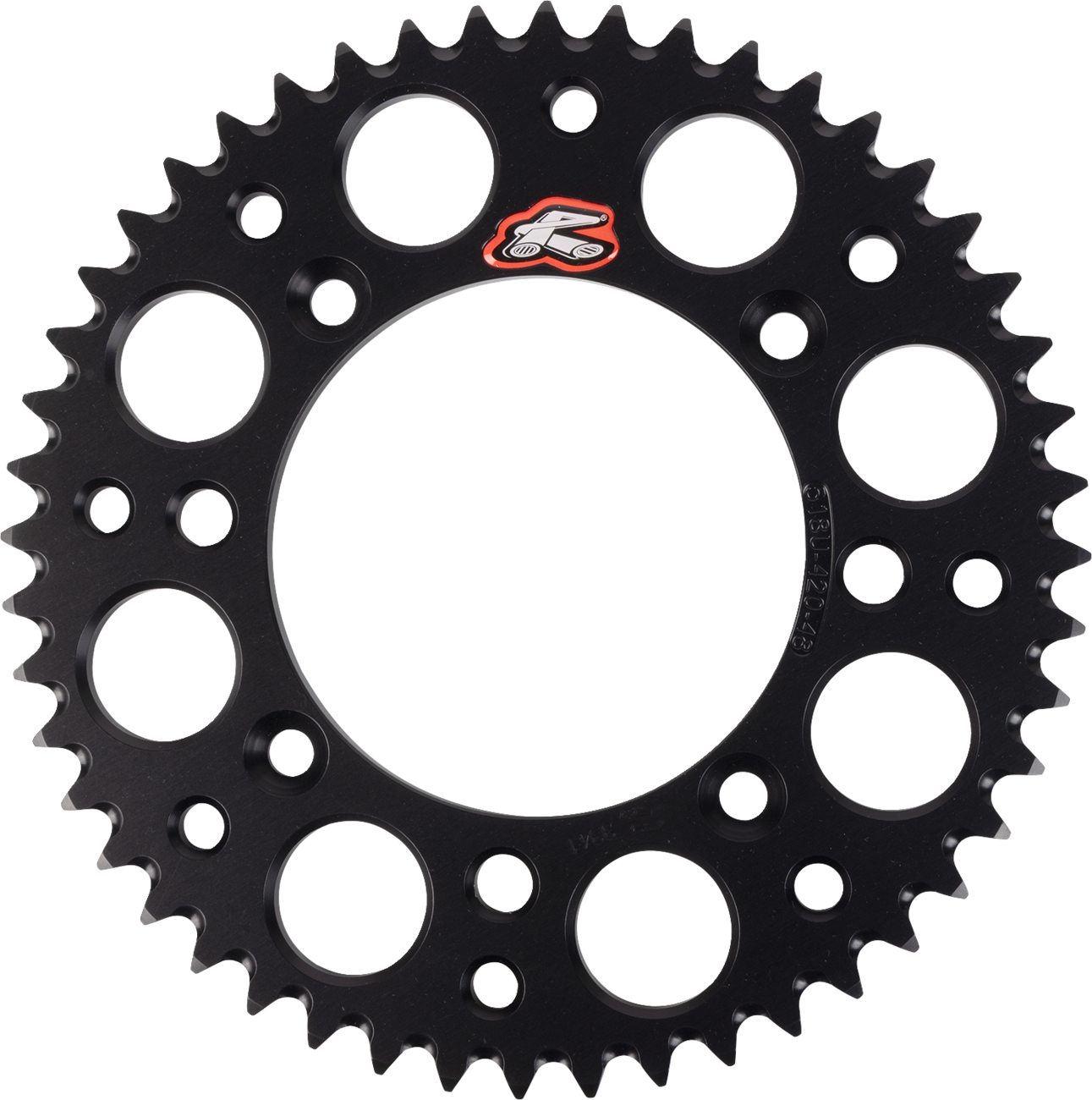 RENTHAL Rear Sprocket - Aluminum - 48 Tooth - Black - Gas Gas/Husqvarna/KTM 518U-420-48GPBK