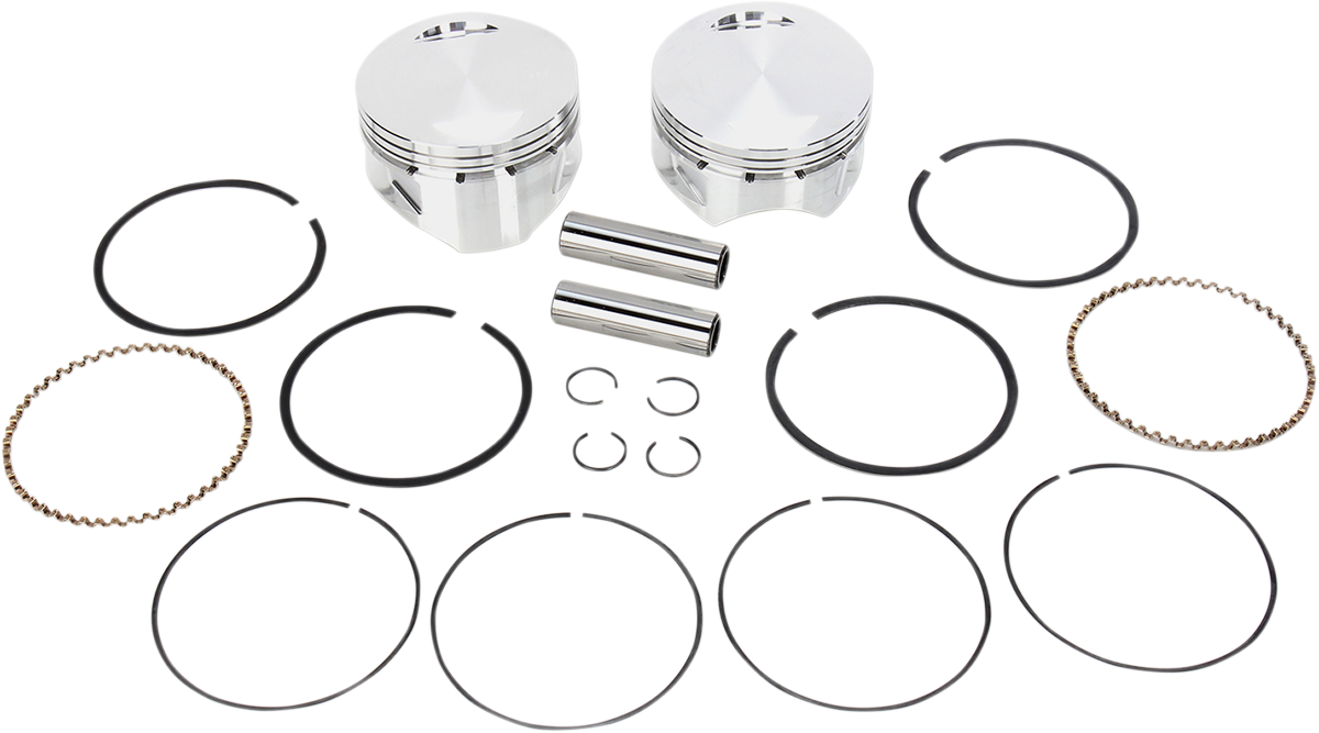 S&S CYCLE Piston Kit - For 113" Super Sidewinder® - 4.000" - +0.020" 92-1412