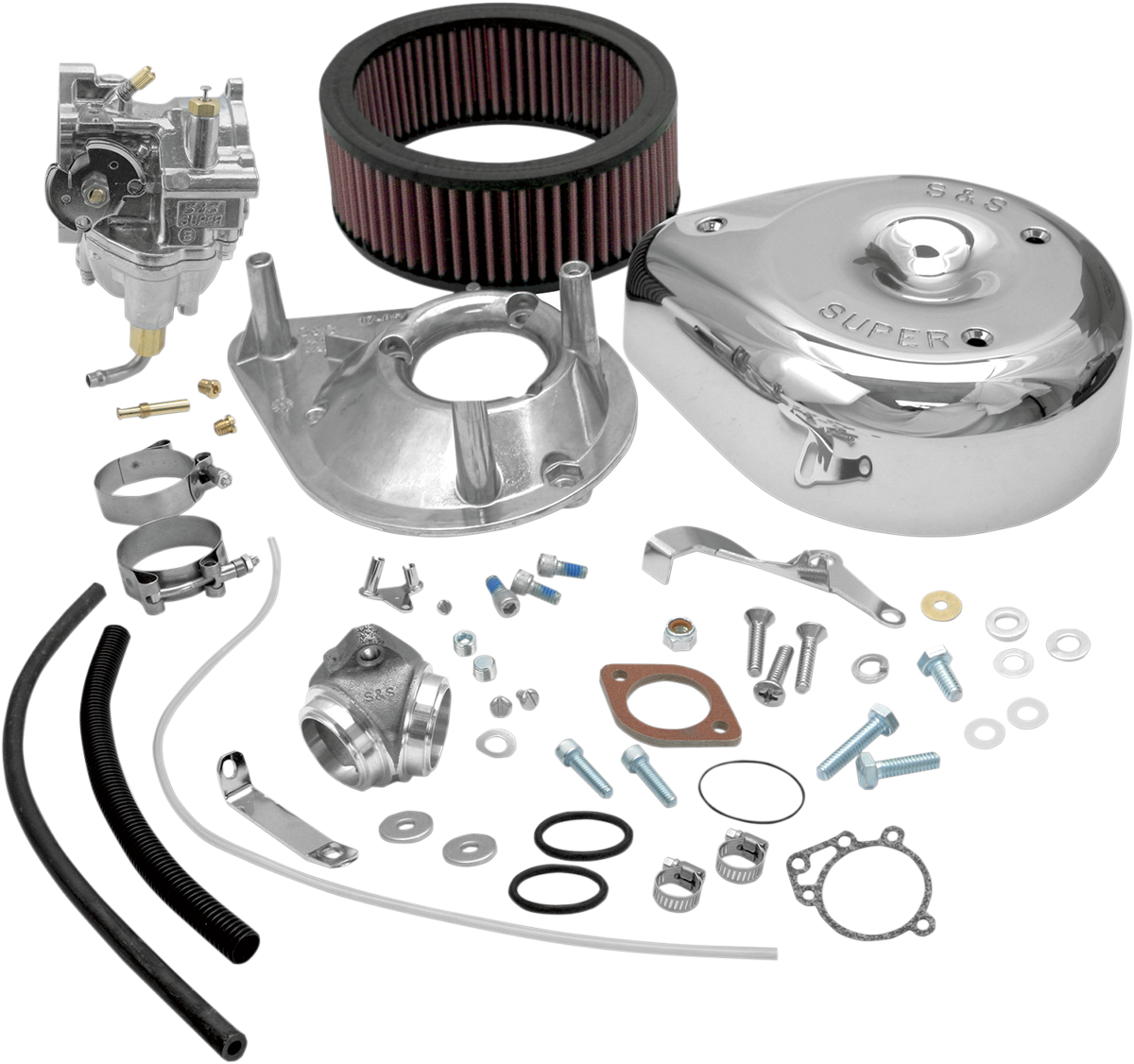 S&S CYCLE Super E Carburetor Kit with Manifold - Shovelhead 11-0402