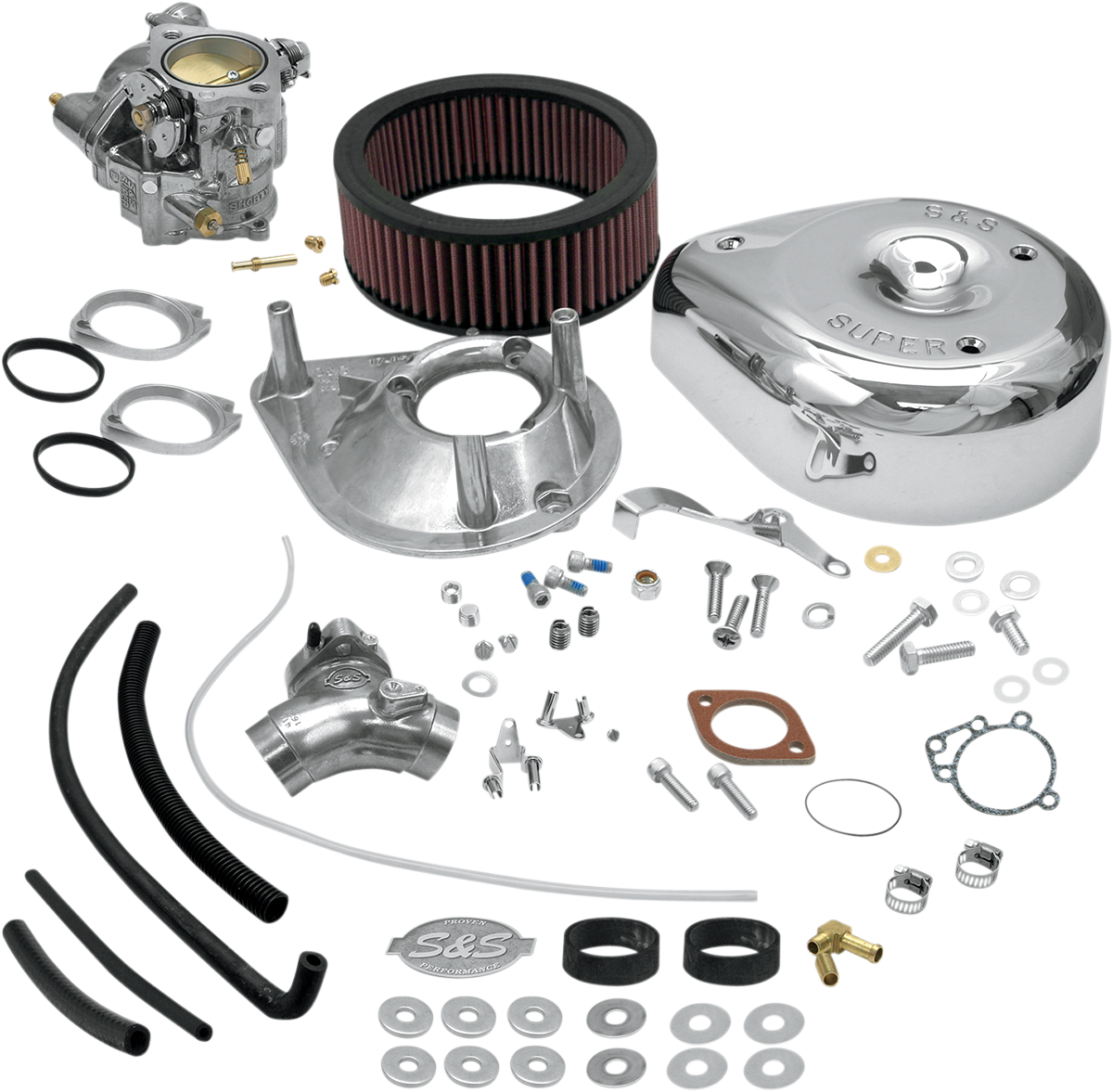 S&S CYCLE Super E Carburetor Kit with Manifold - Big Twin 11-0407
