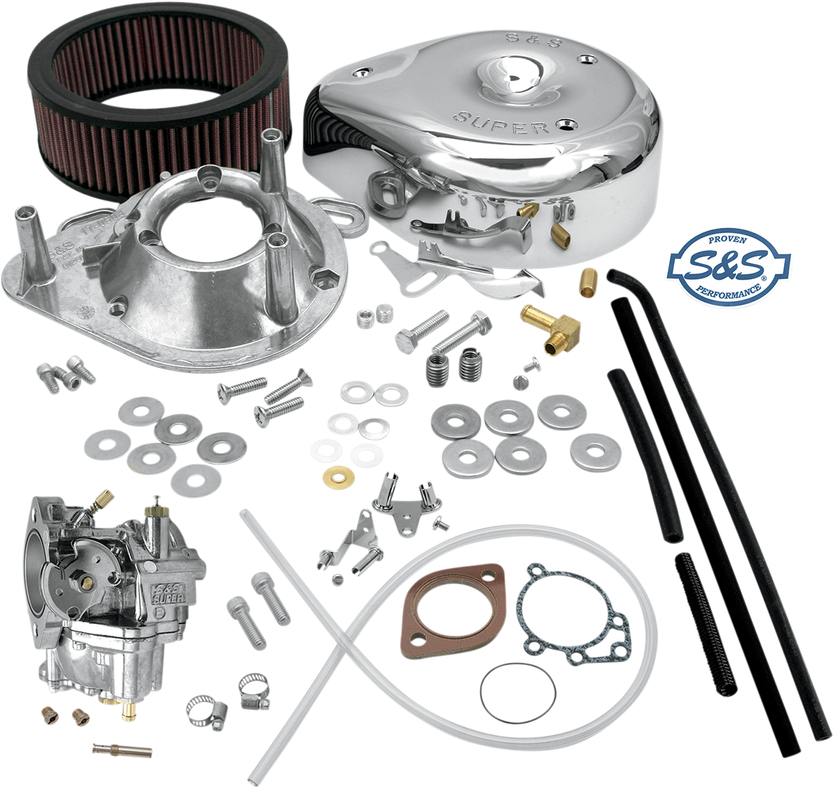 S&S CYCLE Super E Carburetor Kit without Manifold - Evolution Big Twin 11-0440