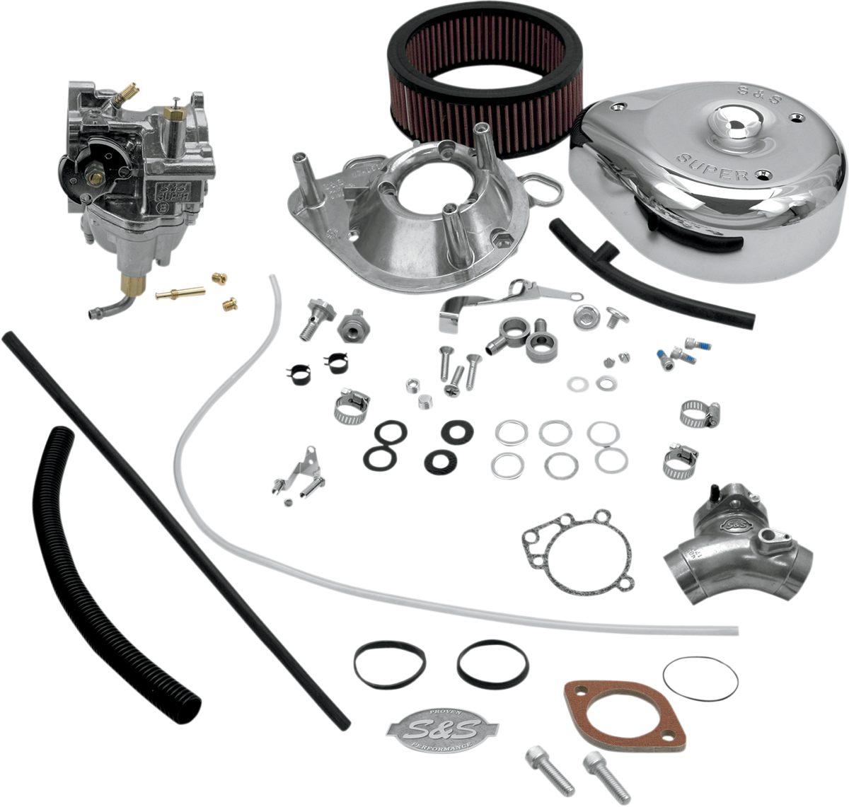 S&S CYCLE Super E Carburetor Kit with Manifold - Twin Cam 11-0450
