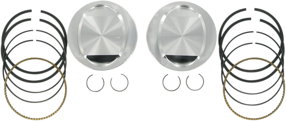 S&S CYCLE Piston Kit - For 95" Big Bore Kit - 3.875" - +0.005" 92-1204