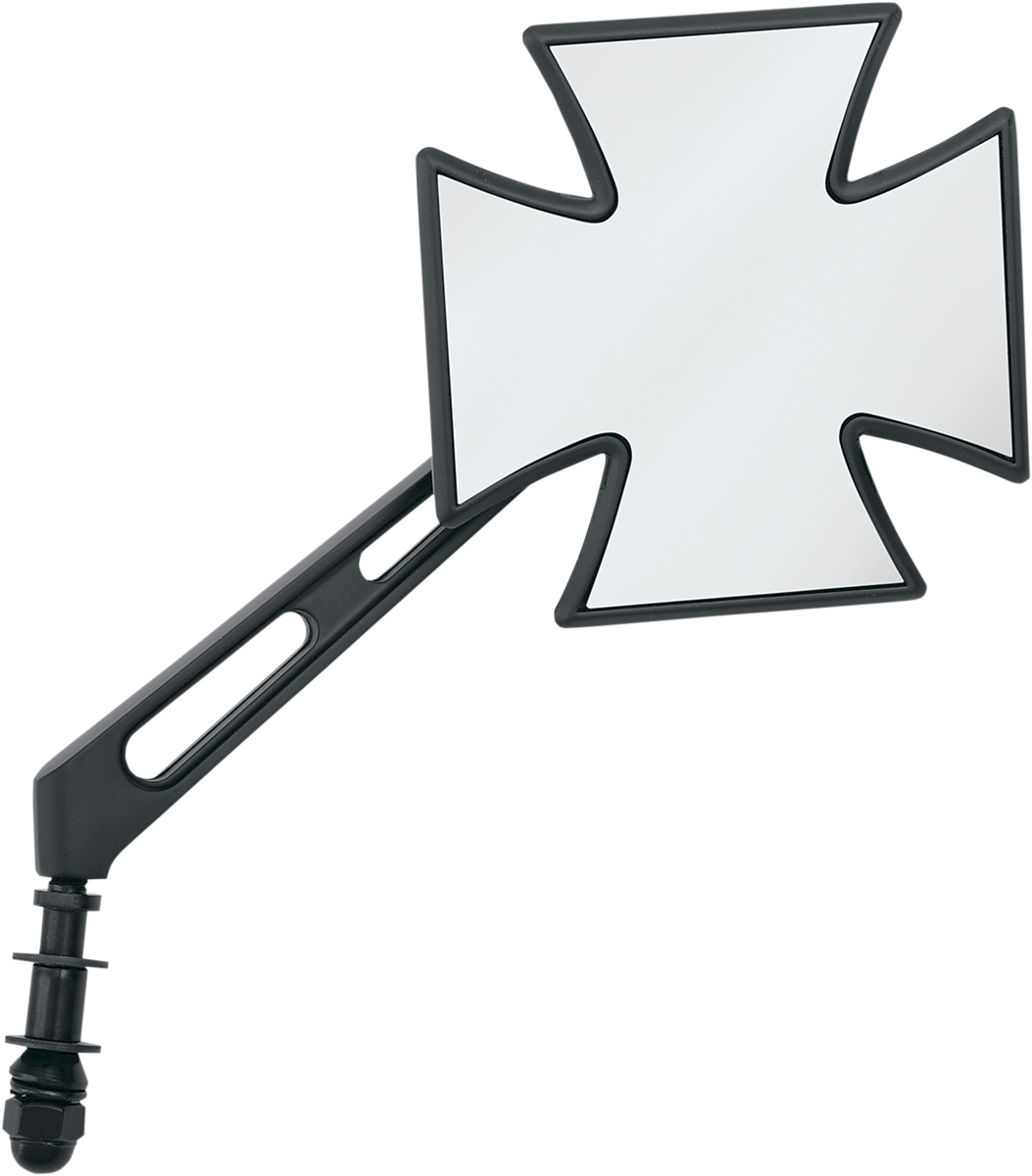 DRAG SPECIALTIES Mirror - Side View - Maltese - Black - Air-Glide Stem - Each M60-6509