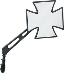 DRAG SPECIALTIES Mirror - Side View - Maltese - Black - Air-Glide Stem - Each M60-6509