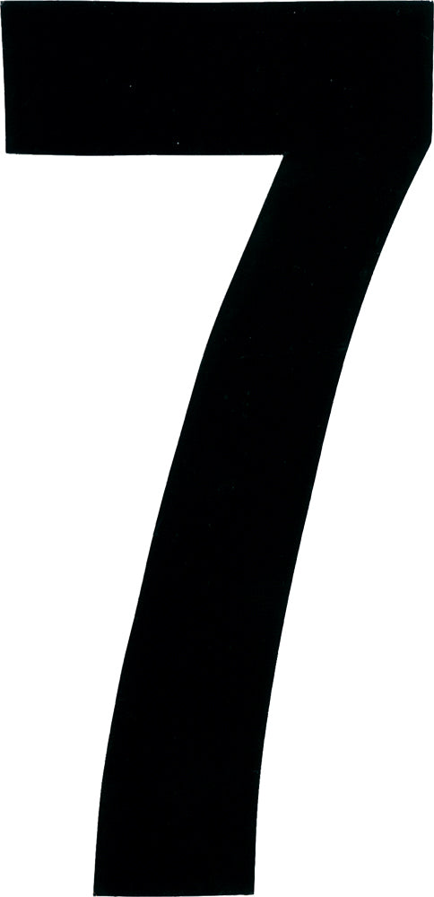 #7 7" Black Extreme Digits 3/Pk
