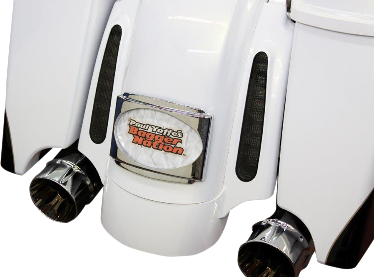 PAUL YAFFE BAGGER NATION License Plate Frame - CVO - Chrome PYO:USLP3-C