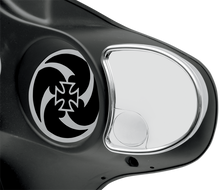 DRAG SPECIALTIES Mirror - Side View w/Blind Spot - Half-Moon - Chrome 77303