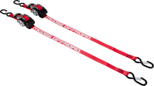 MOOSE OFFROAD Tie Down - Retractable Ratchet - 1" x 10' - Red 3920-0551