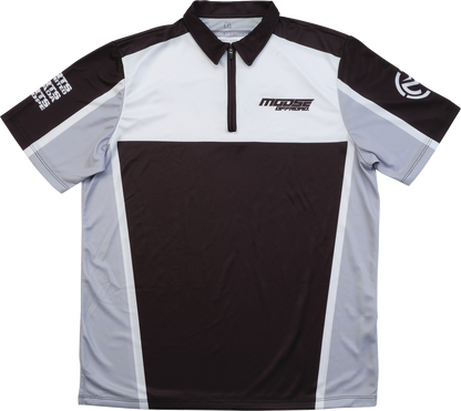 MOOSE OFFROAD Moose Pit Shirt - Black/Gray/White - Medium MRS01DS01BKWHMR