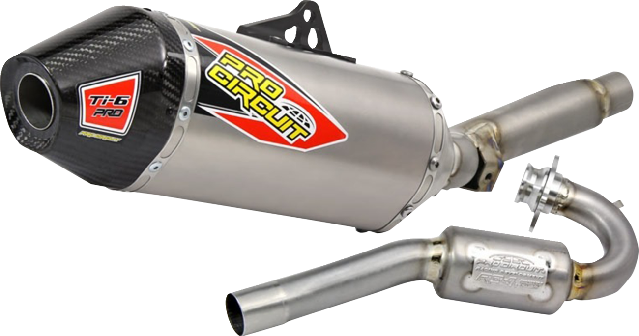 PRO CIRCUIT Ti-6 Pro Titanium Exhaust System with Carbon End Cap 0311415FP