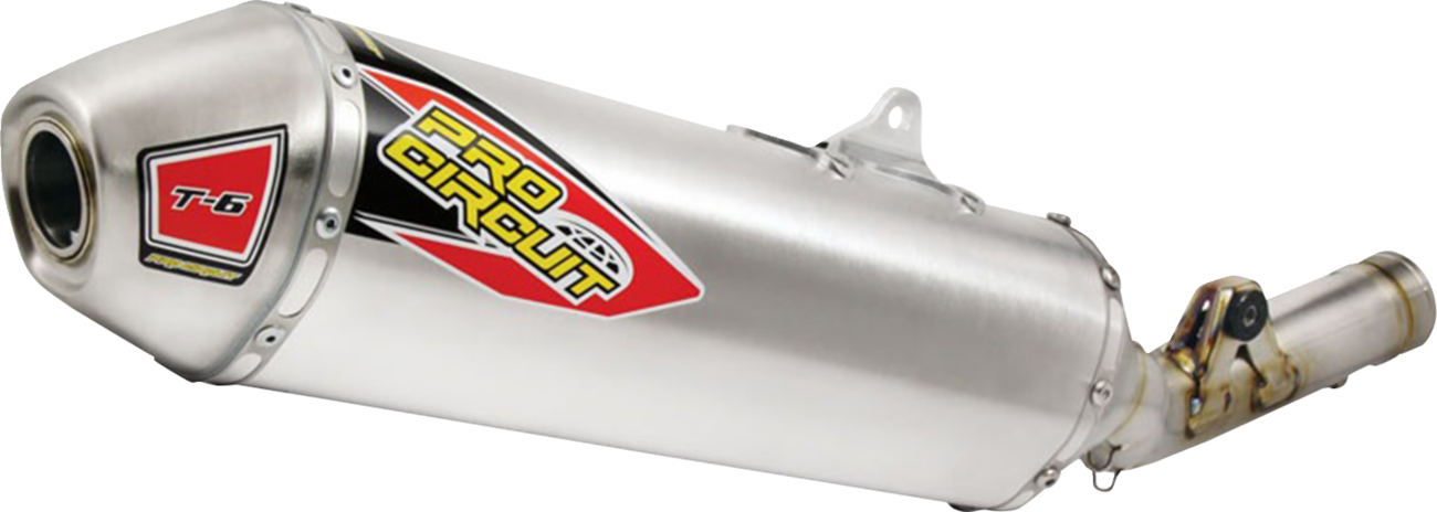 PRO CIRCUIT T-6 Slip-On Muffler - Stainless Steel - Honda CRF150R 0111415A