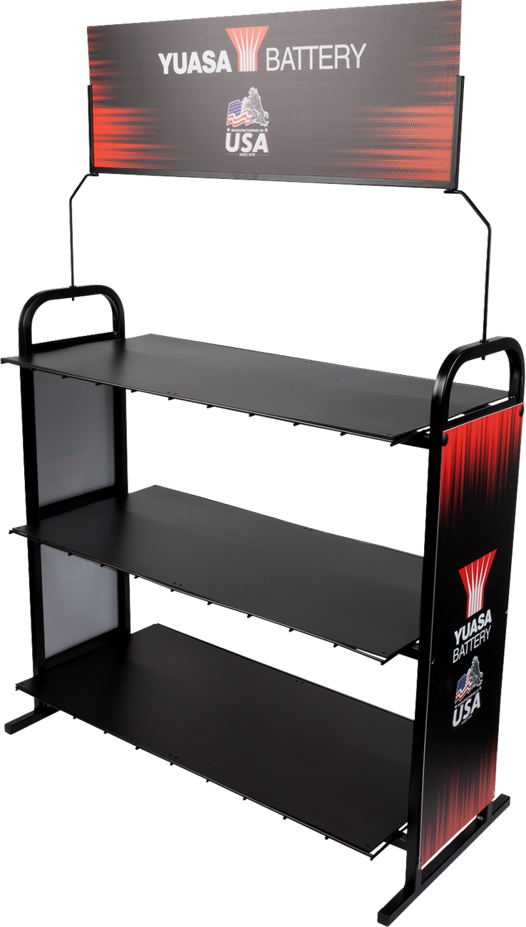 YUASA Battery Rack Display - Yuasa YUA1800RACK