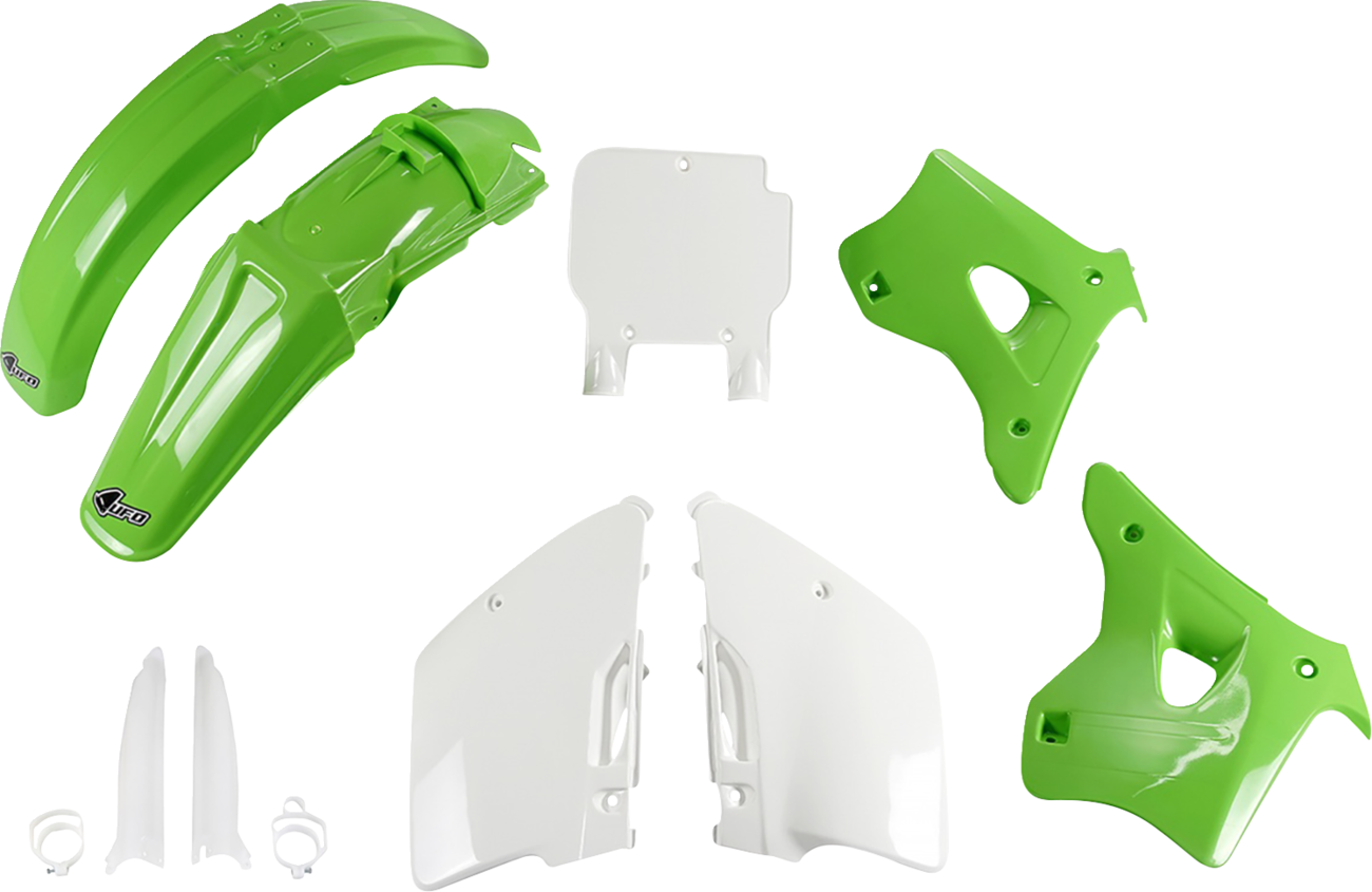 UFO Body Kit - OEM Green/White - Kawasaki - KX '94-'95 KAKIT193F@999