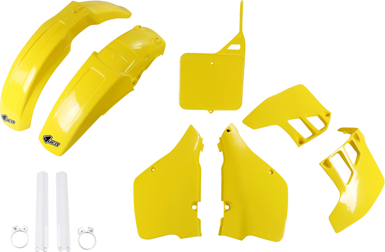 UFO Body Kit - OEM Yellow/White - Suzuki - RM '89-'91 SUKIT399F@999