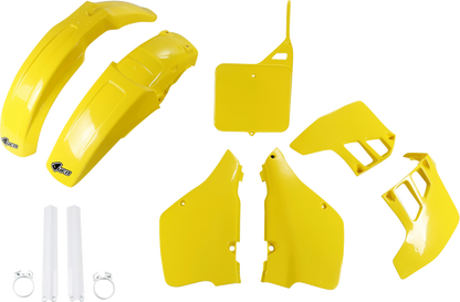 UFO Body Kit - OEM Yellow/White - Suzuki - RM '89-'91 SUKIT399F@999