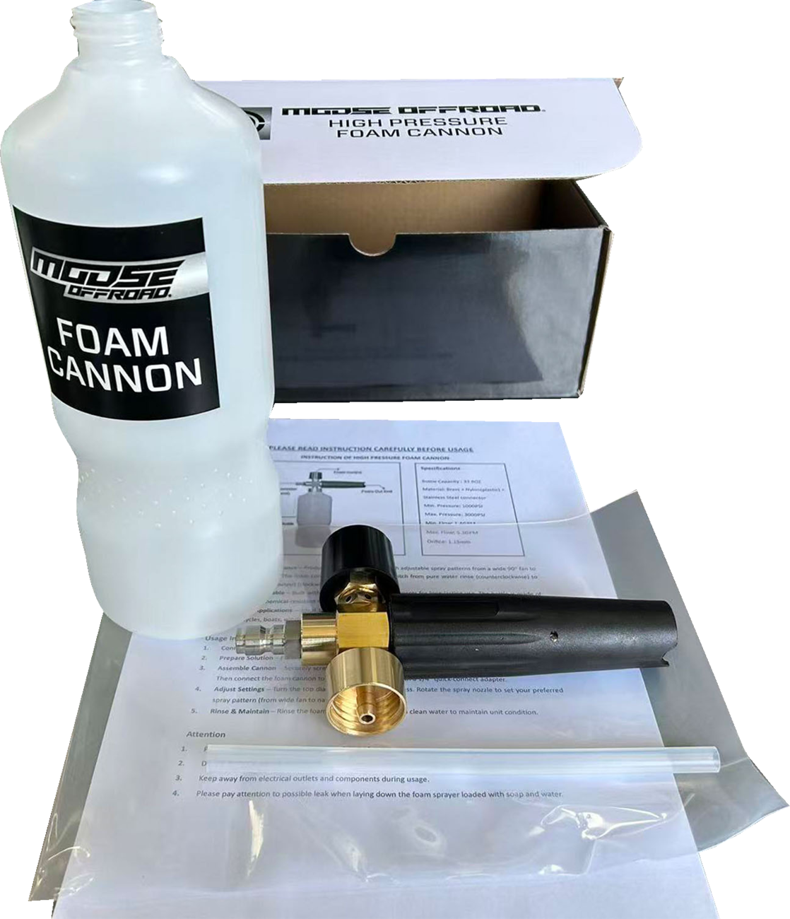 MOOSE OFFROAD Foam Cannon Attachment - 32 ounce Q15-6090