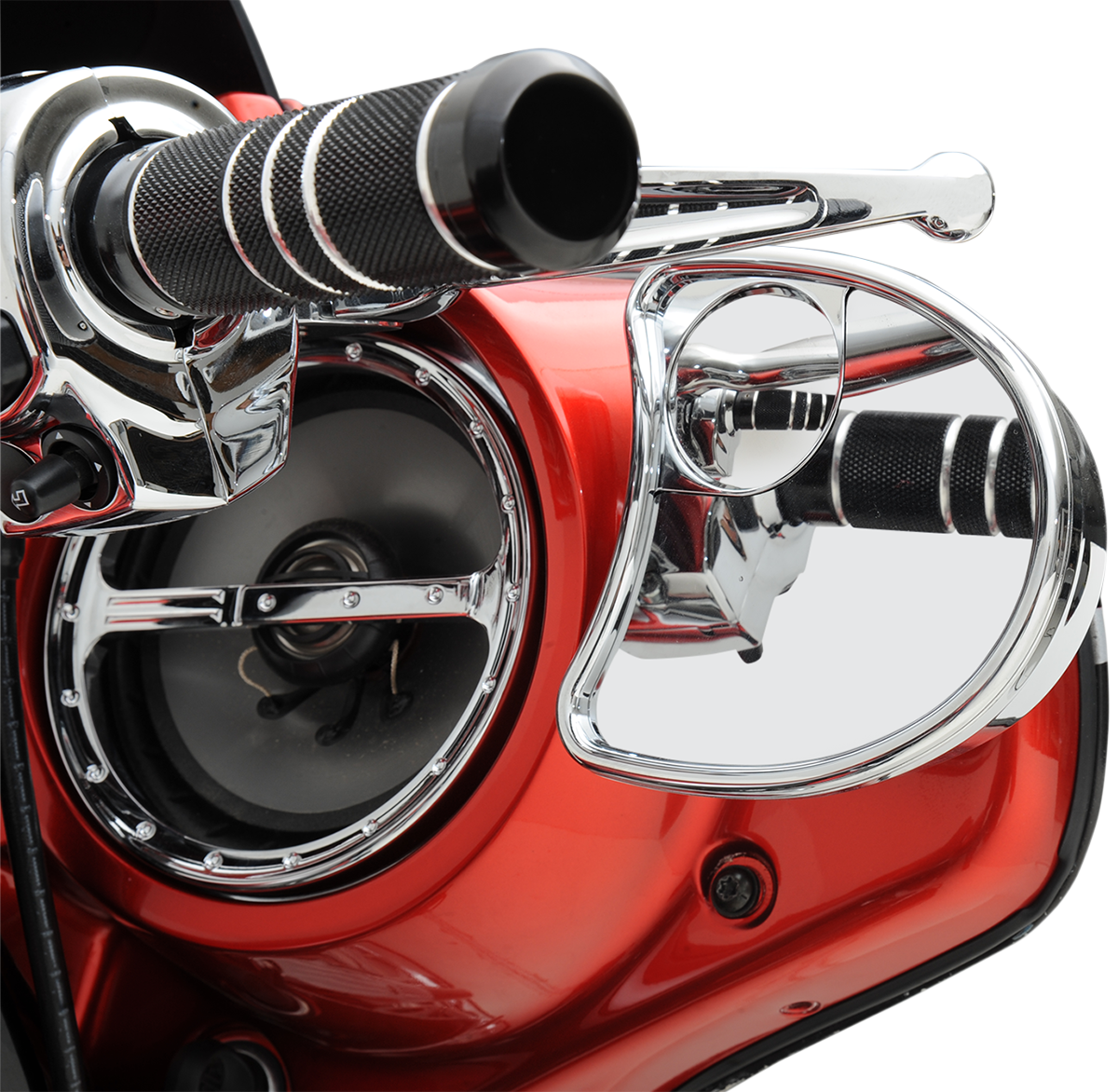 DRAG SPECIALTIES Mirror - Side View w/Blind Spot - Half-Moon - Chrome 77501