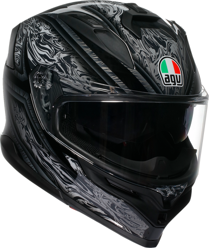AGV K7 Helmet - Damascus - Black/Silver - Small 2118399004-010-S