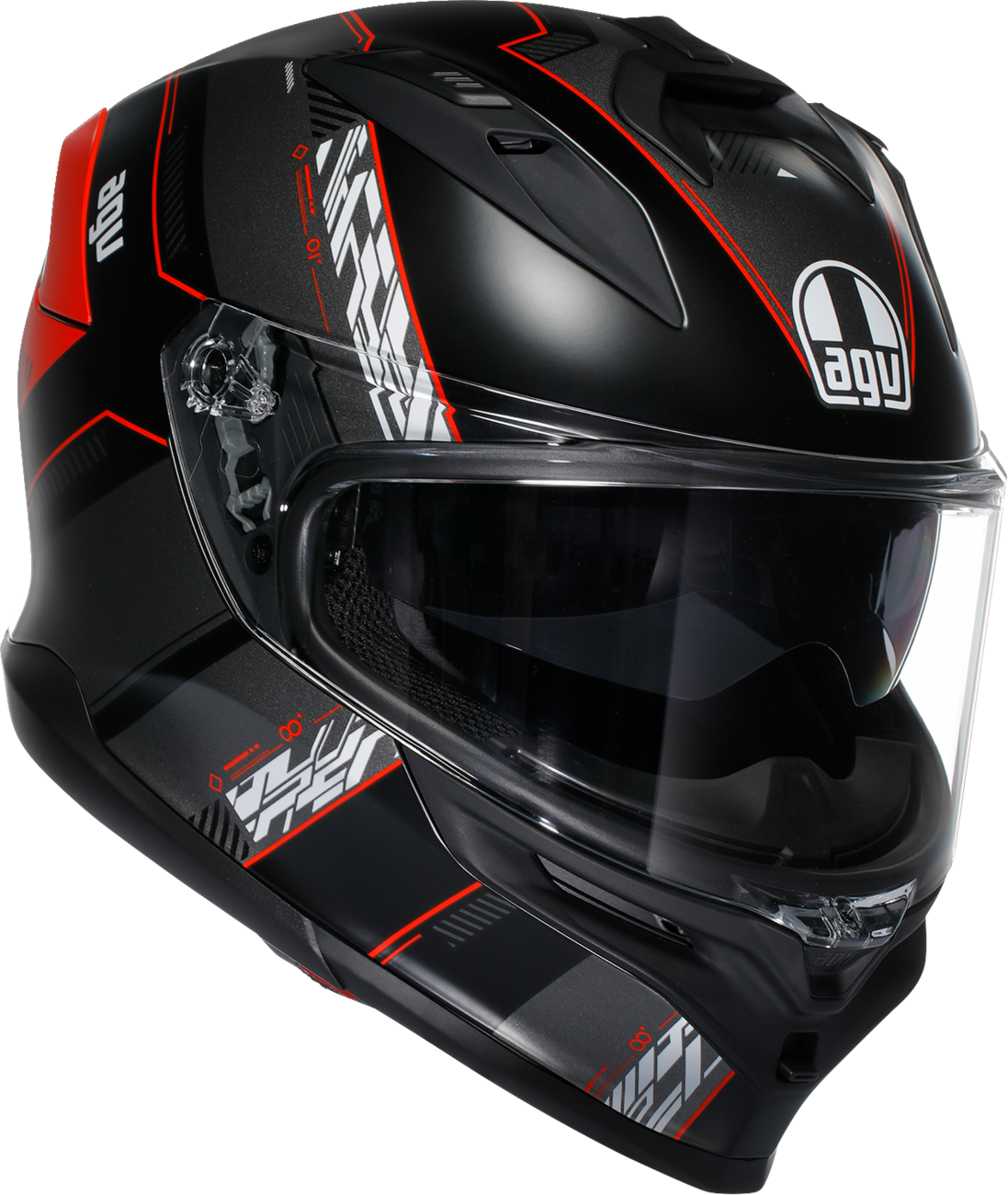 AGV K7 Helmet - Kyber - Matte Black/Red - Small 2118399004-008-S