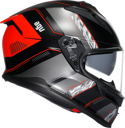 AGV K7 Helmet - Kyber - Matte Black/Red - 2XL 2118399004-008-XXL