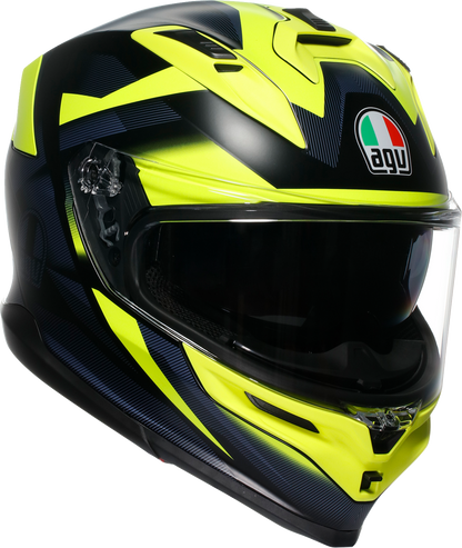 AGV K7 Helmet - Glimpse - Matte Black/Yellow Fluo - Small 2118399004-006-S