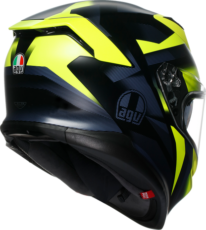 AGV K7 Helmet - Glimpse - Matte Black/Yellow Fluo - Medium 2118399004-006-M