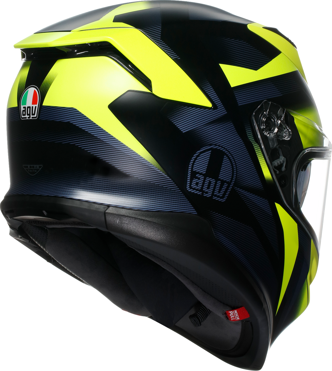 AGV K7 Helmet - Glimpse - Matte Black/Yellow Fluo - XL 2118399004-006-XL
