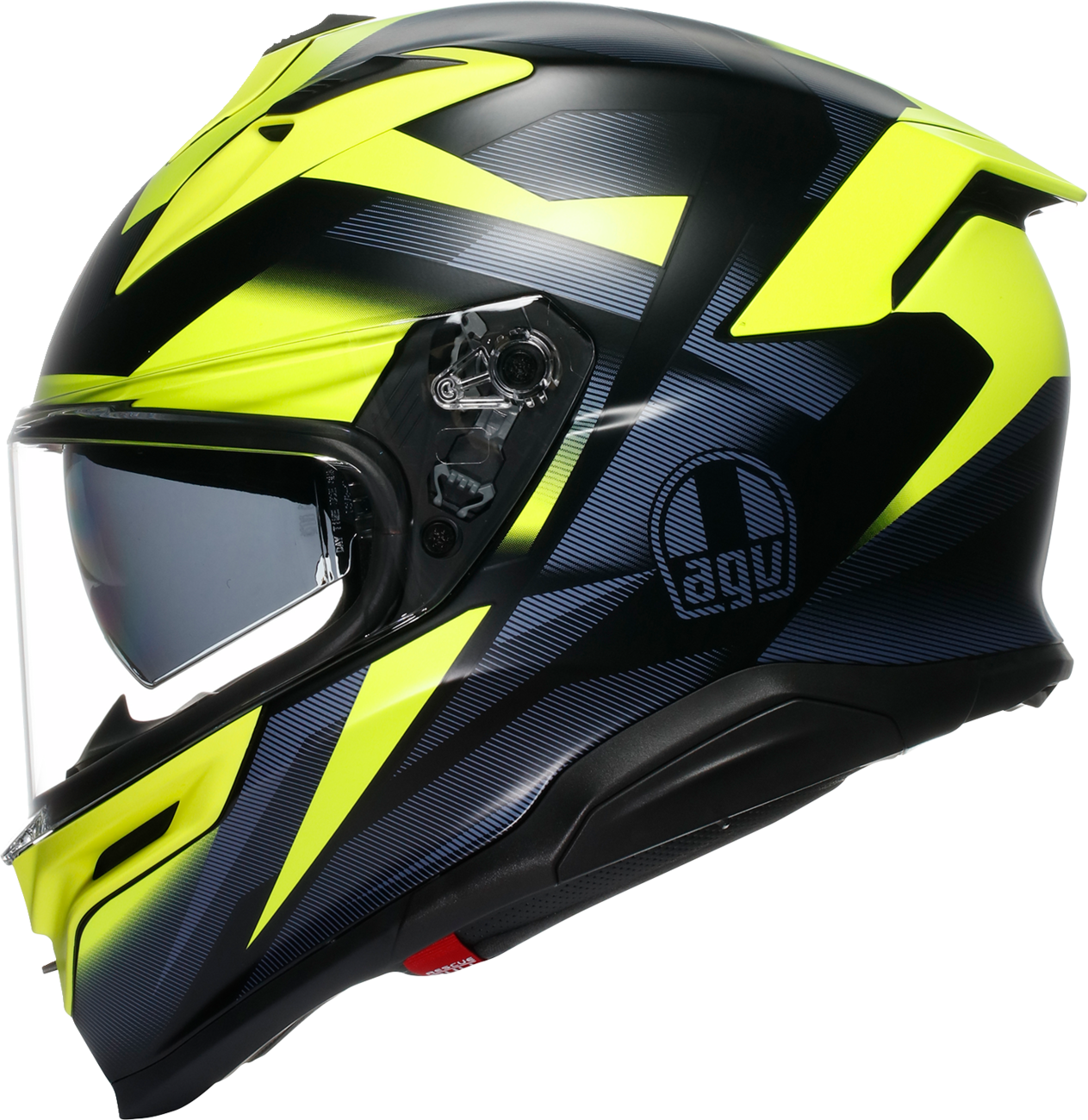 AGV K7 Helmet - Glimpse - Matte Black/Yellow Fluo - 2XL 2118399004-006-XXL
