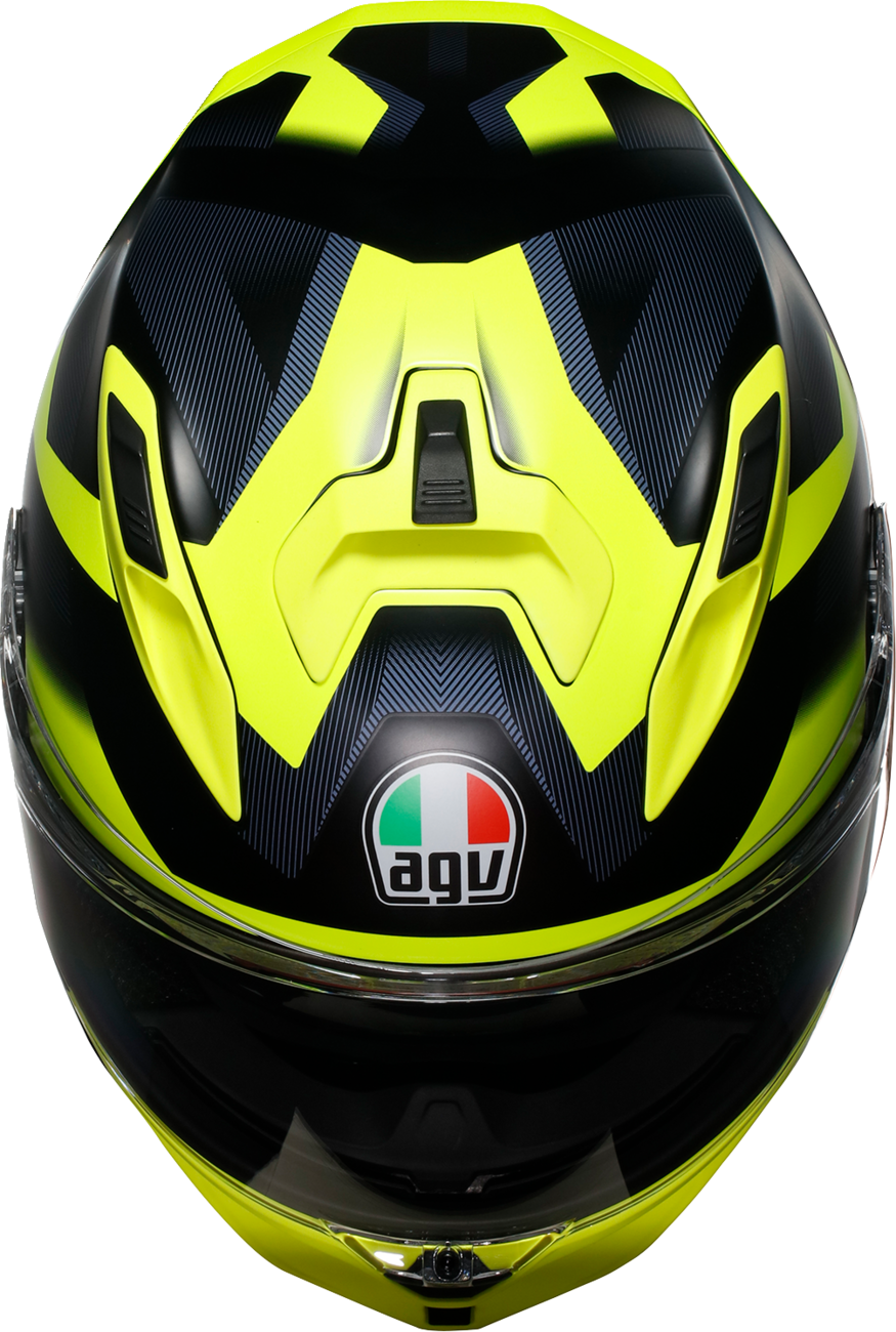 AGV K7 Helmet - Glimpse - Matte Black/Yellow Fluo - XL 2118399004-006-XL