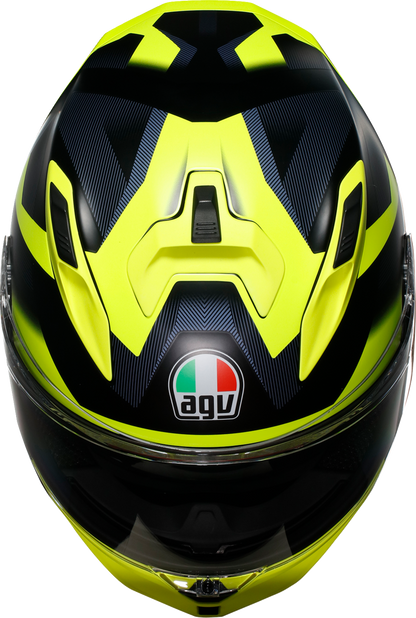 AGV K7 Helmet - Glimpse - Matte Black/Yellow Fluo - XL 2118399004-006-XL