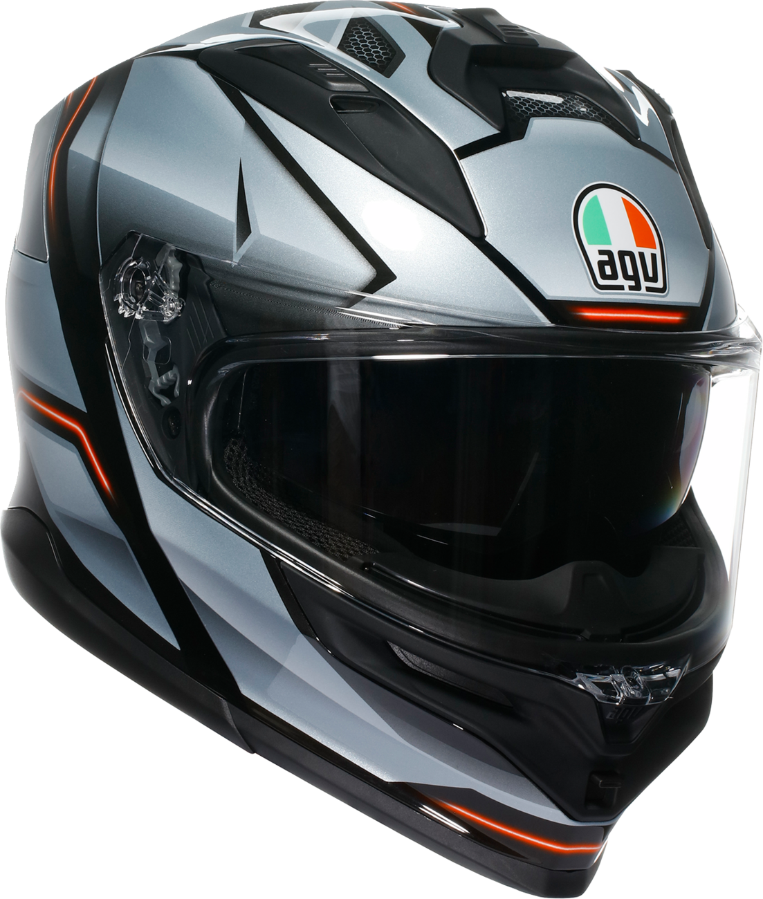 AGV K7 Helmet - Jaeger - Black/Silver - Large 2118399004-005-L
