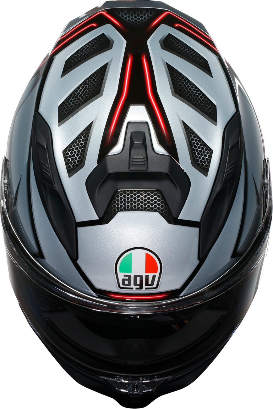AGV K7 Helmet - Jaeger - Black/Silver - Large 2118399004-005-L