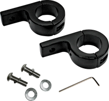 CUSTOM DYNAMICS P-Clamp Mounts - Fog Light - Gloss Black - Harley-Davidson® CD-125-B