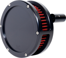 FEULING PARTS BA Slim Air Cleaner Kit - Black - Red Filter - Twin Cam 5443-S