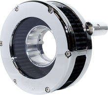 FEULING PARTS BA Slim Air Cleaner Kit - Chrome/Clear - Black Filter - '08-'17 Twin Cam 5558-S