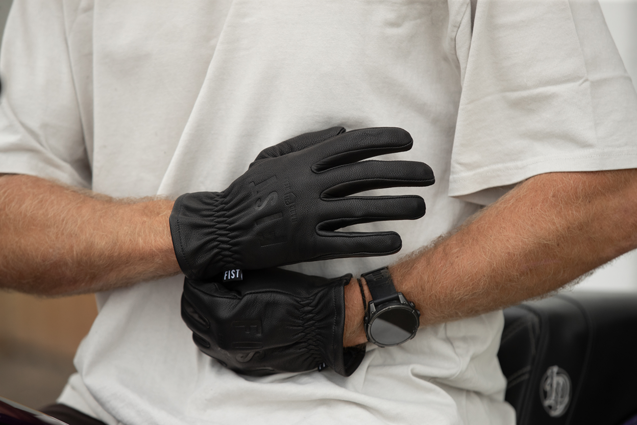 FIST HANDWEAR The Rig Road Leather Gloves - Black - 2XS FR001XXS