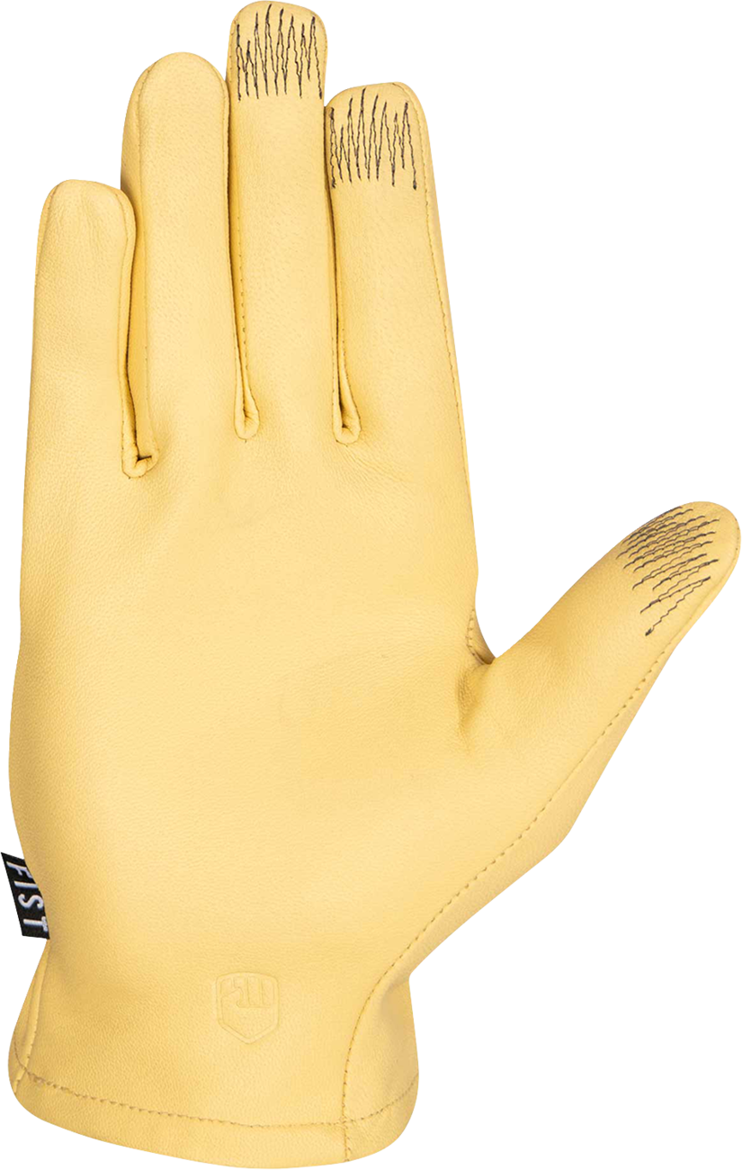 FIST HANDWEAR The Rig Road Leather Gloves - Yellow - Large F-GR-01325-L