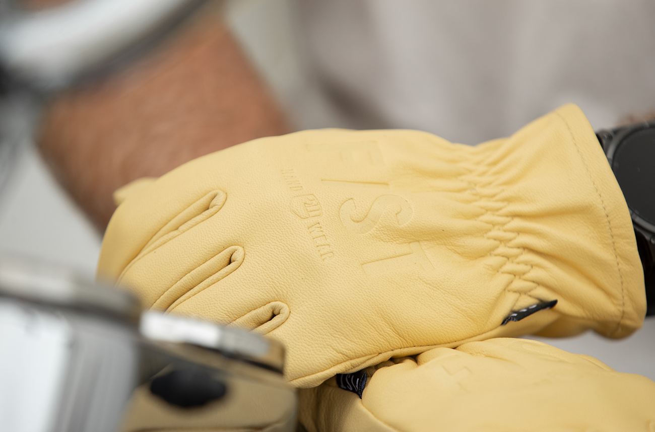 FIST HANDWEAR The Rig Road Leather Gloves - Yellow - Large F-GR-01325-L