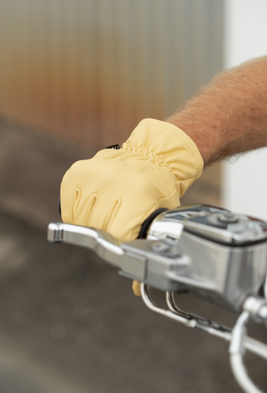 FIST HANDWEAR The Rig Road Leather Gloves - Yellow - Large F-GR-01325-L