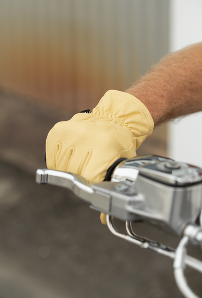 FIST HANDWEAR The Rig Road Leather Gloves - Yellow - Large F-GR-01325-L