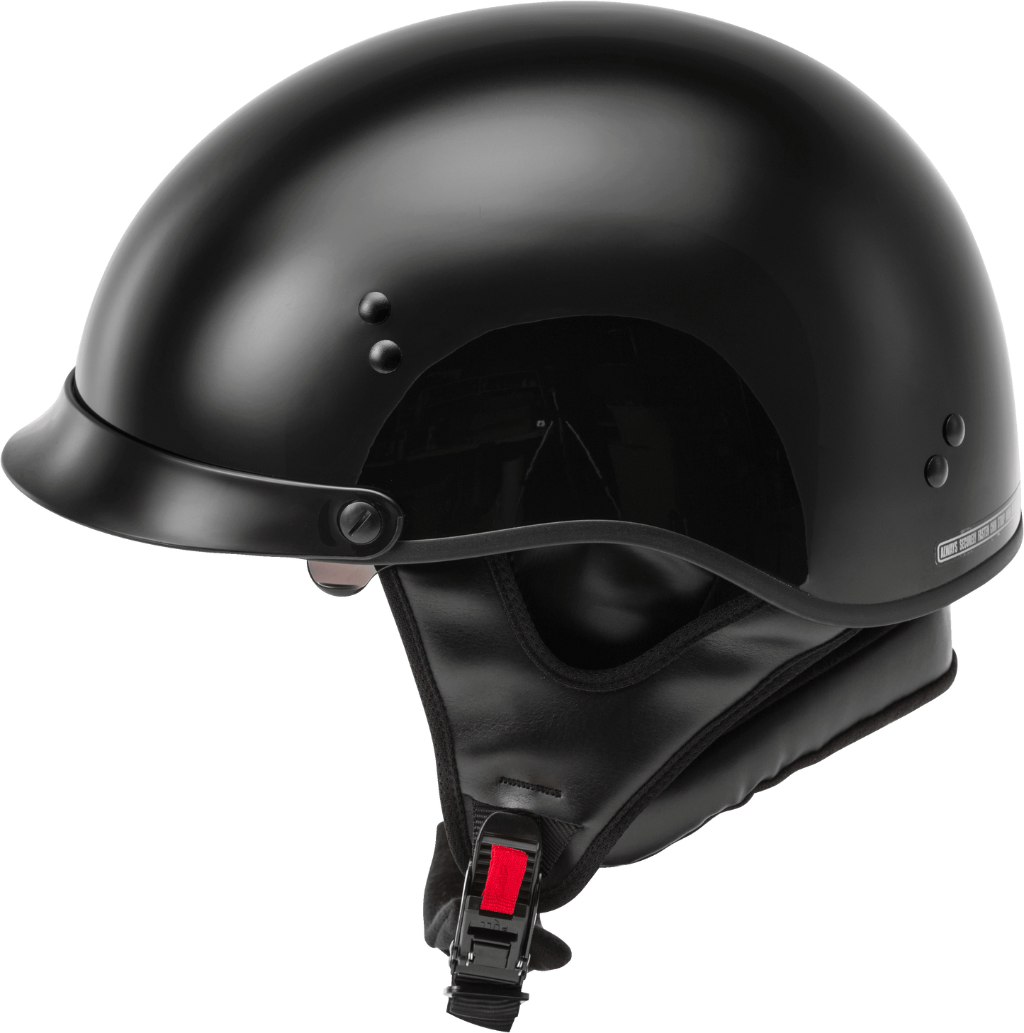 Hh 65 Half Helmet Full Dressed Black Xs