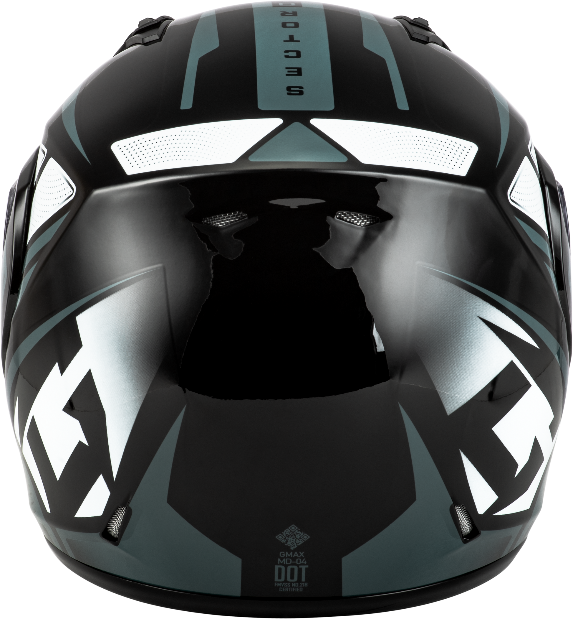 Md 04 Sector Helmet Black/Silver 3x
