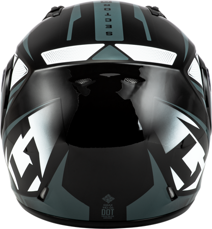 Md 04 Sector Helmet Black/Silver Xs