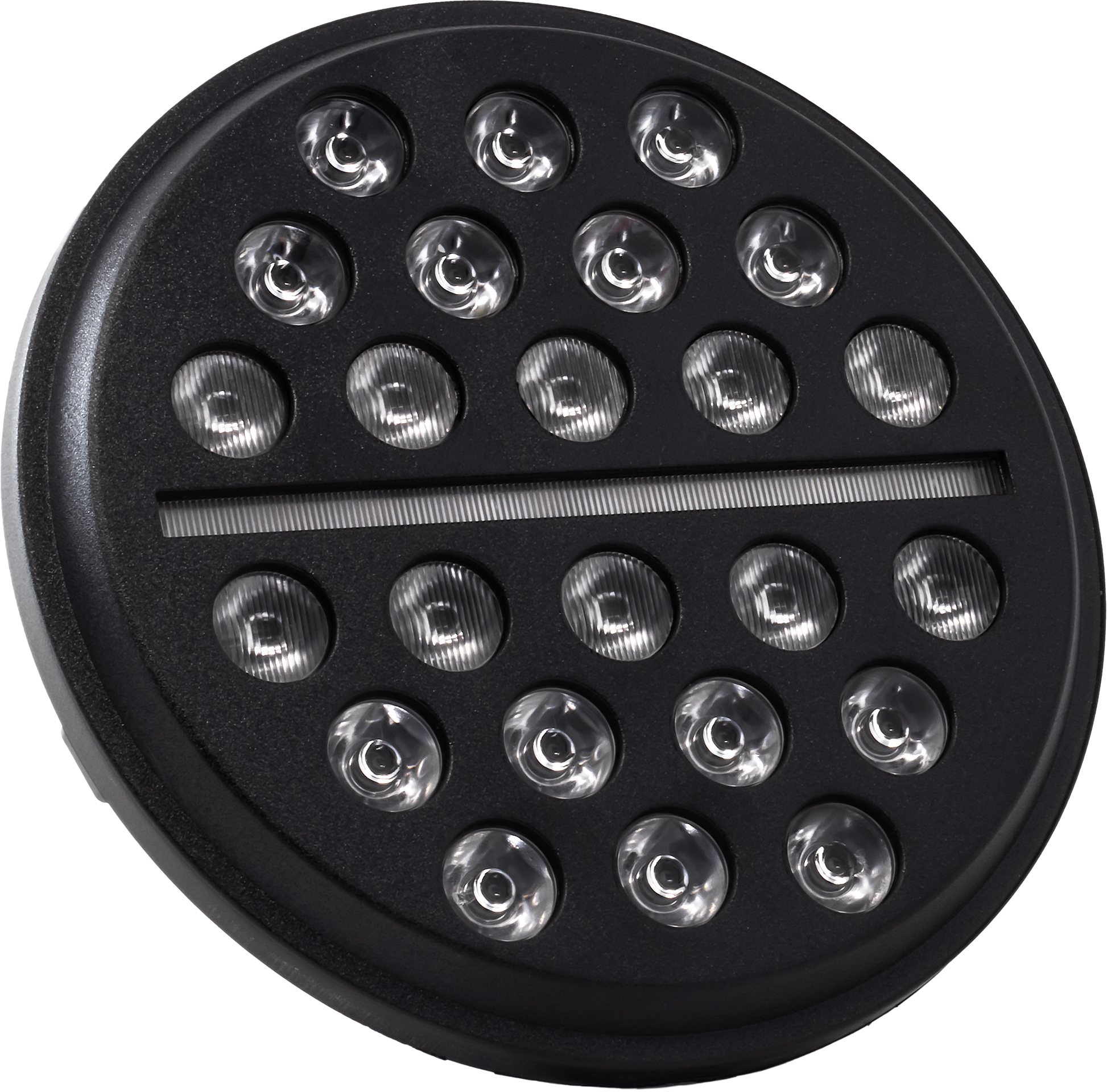 7" Led Buckshot Mini Multi Black W/ Mnt Adapter