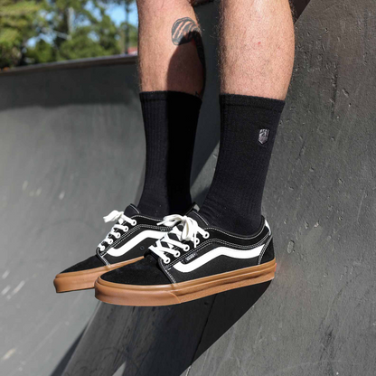 FIST HANDWEAR Crew Socks - Stocker - Black - Large/XL F-SC-00970-L/XL