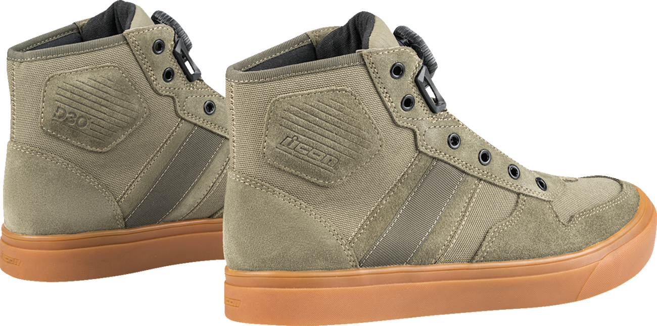 ICON Dog Days Boots - Olive - US 9.5 3403-1472