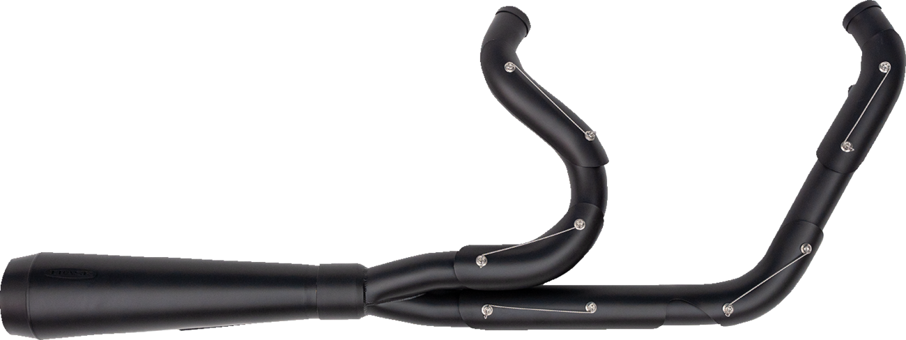TRASK 2-into-1 Assault Exhaust System - Full Black on Black TM-5000BKBK