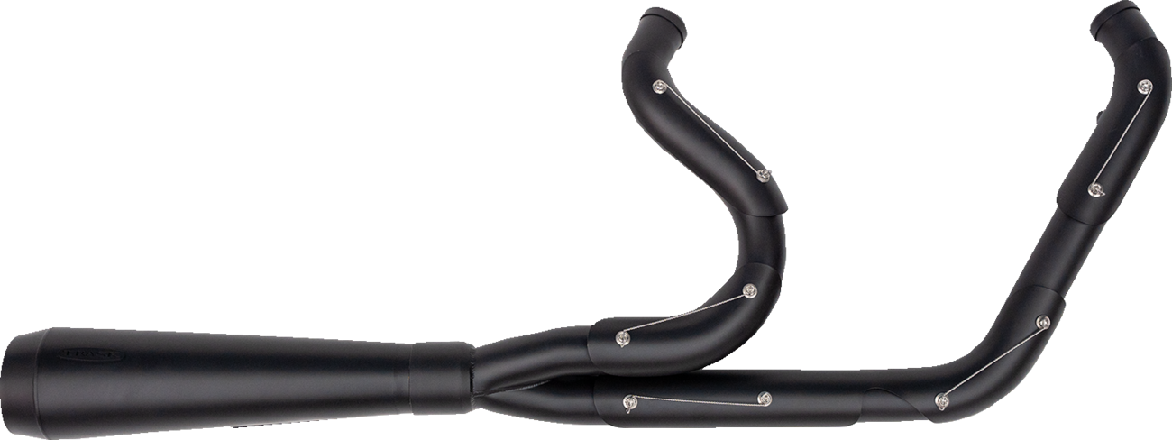 TRASK 2-into-1 Assault Exhaust System - Full Black on Black TM-5010BKBK